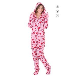 Hoodie Footie Valentine Pajamagram